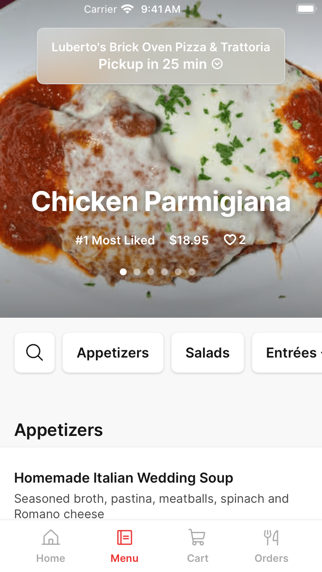 Luberto's Brick Oven Pizza iPhone screenshot 2 - Food & Drink app