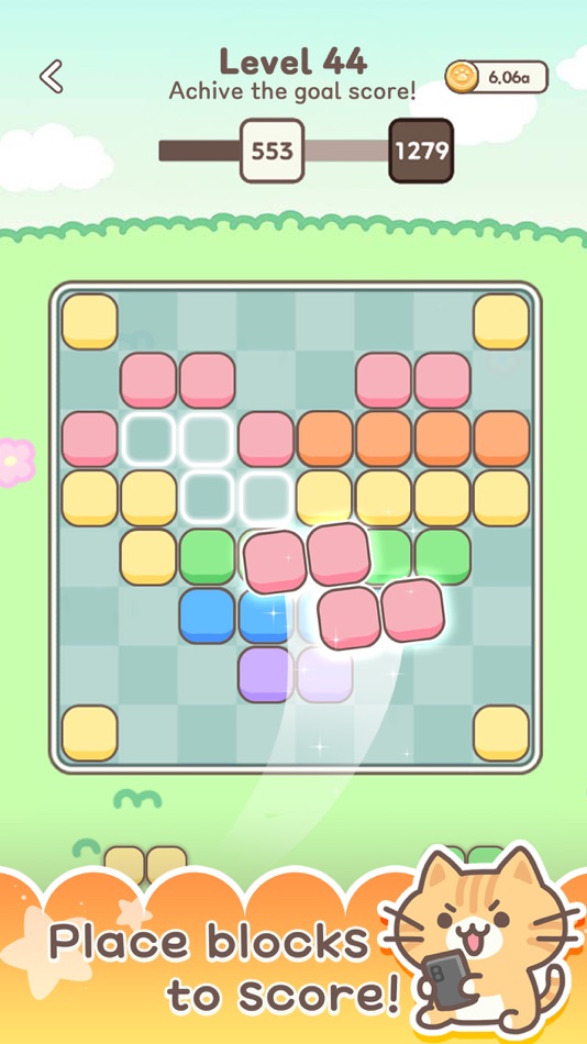 #2. Kitty Pop : block puzzle (iOS) Podle: Biginfive Co,.Ltd.