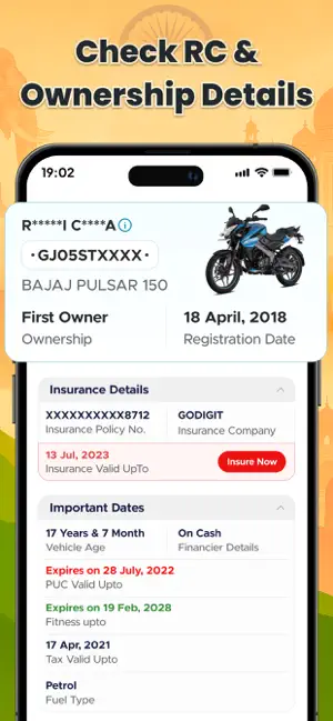 Vehicleinfo - All Vahan Detail iPhone screenshot 2