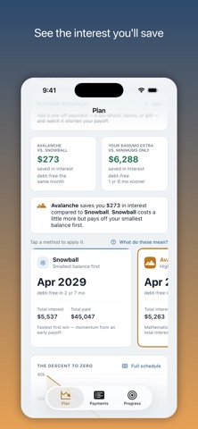 Debt Descent: Payoff Planner Screenshot 2 of 10