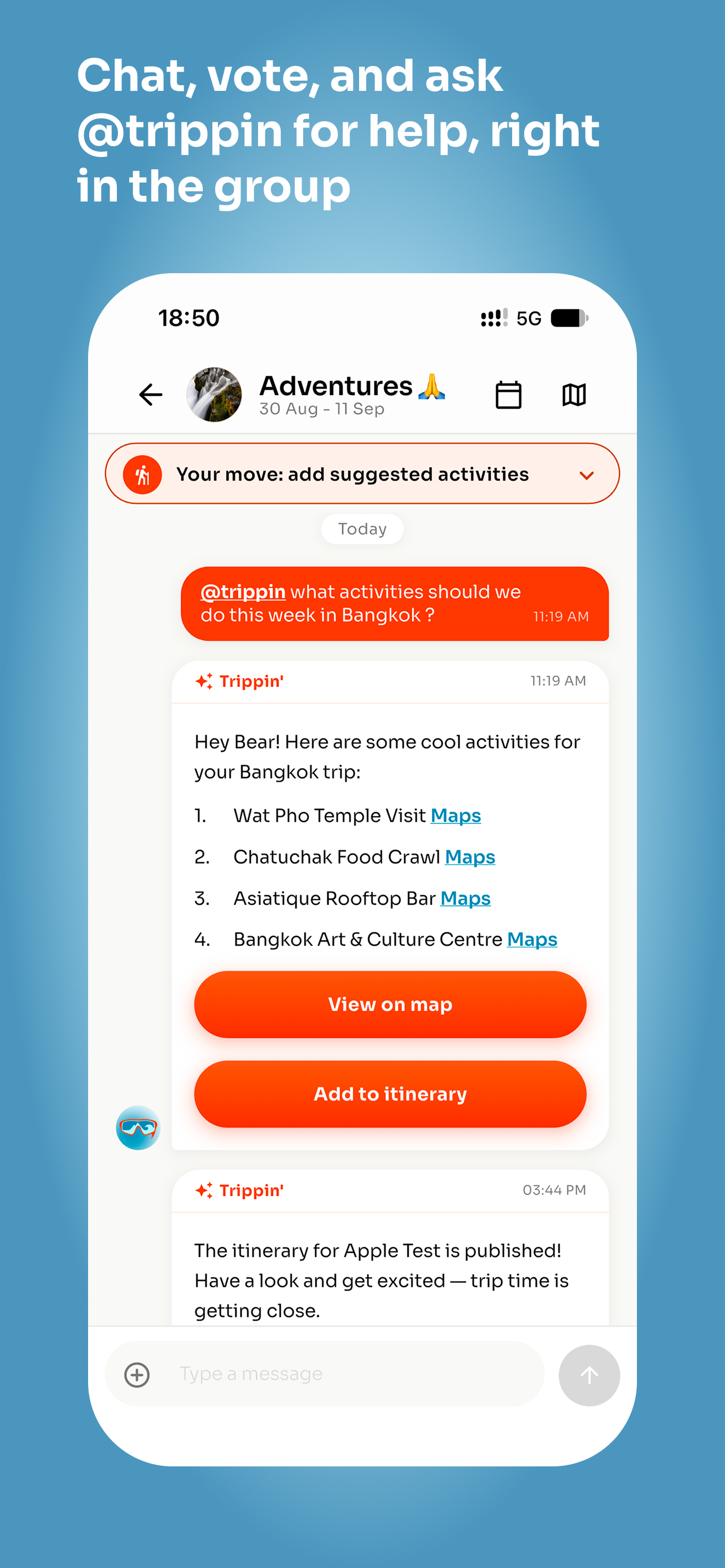 Trippin' - Plan Trips Together screenshot 2