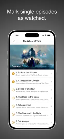 Capture d'écran de TuVu : Track TV Shows sur iPhone 2