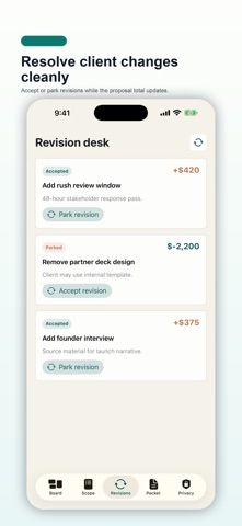 Proposal Scope Studio のスクリーンショット