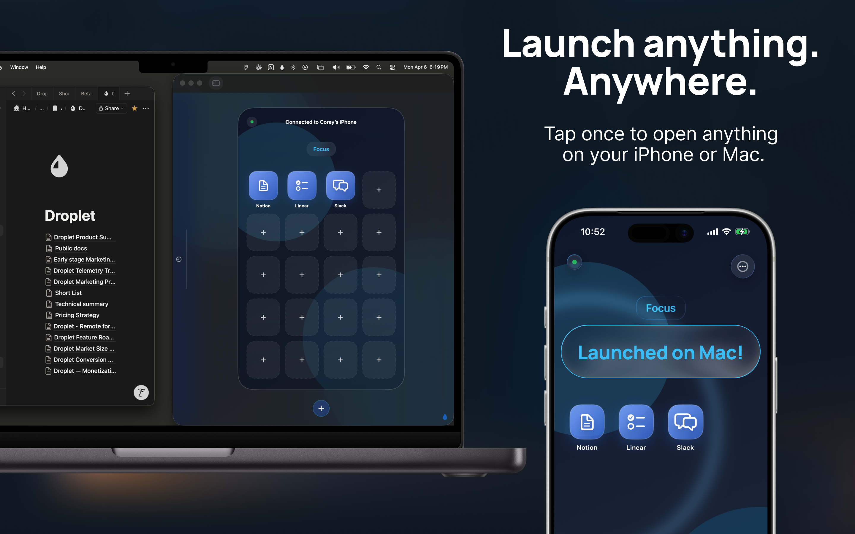 Droplet • Launch Sidekick screenshot 8