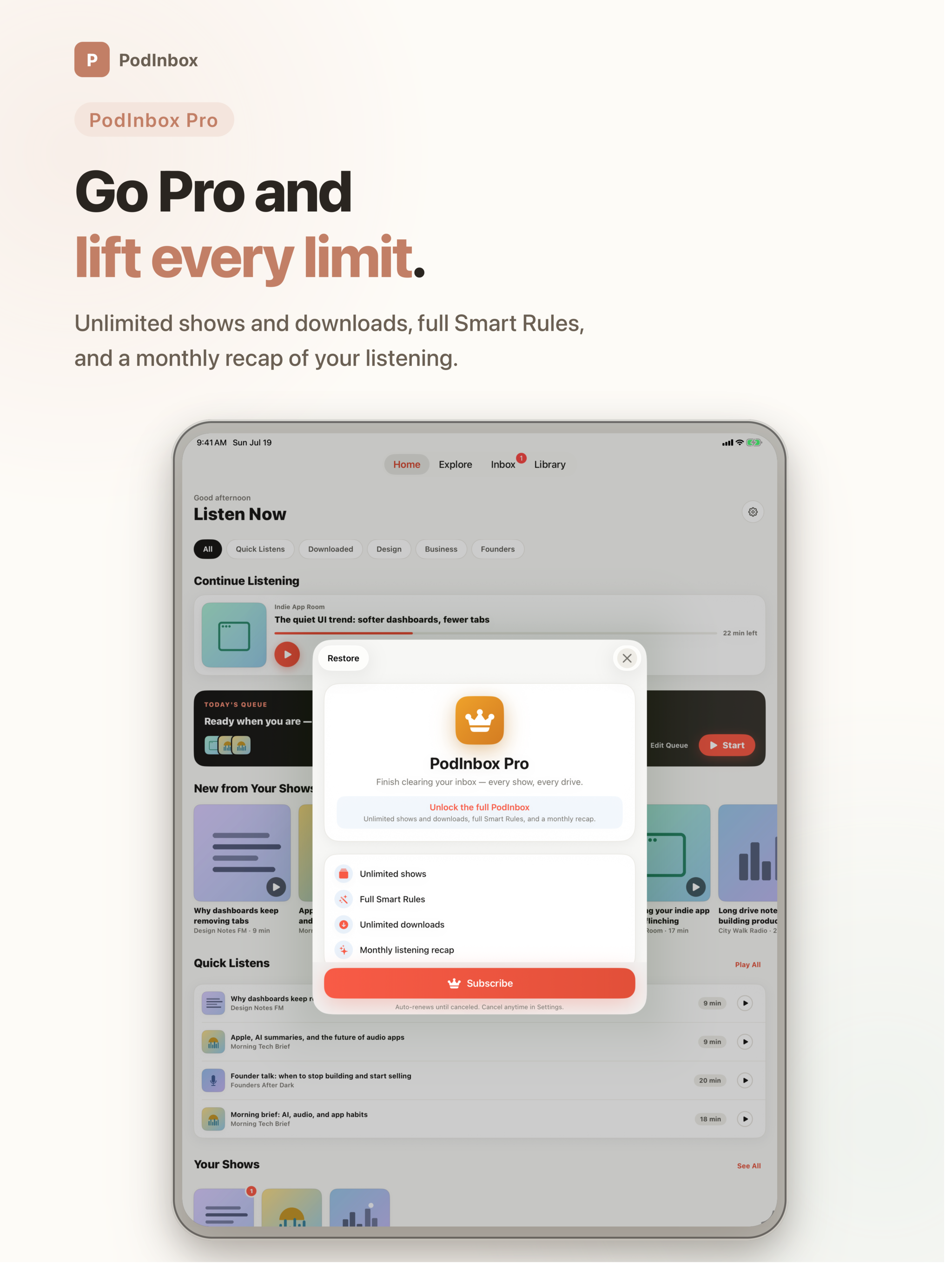 PodInbox: Podcast Queue screenshot 12