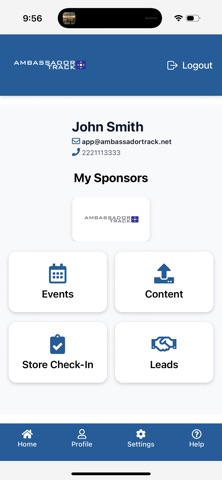 AmbassadorTrack.net screenshot