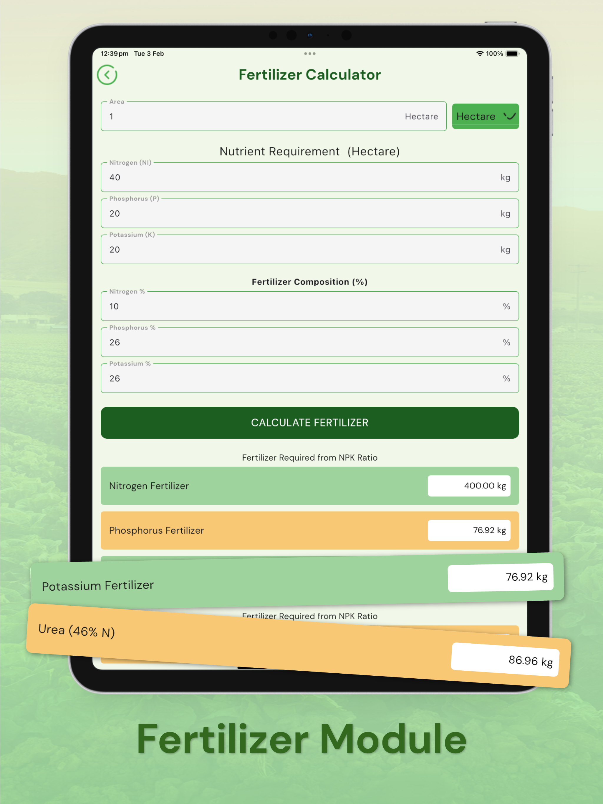 Moro AgriExpert Farm Calc