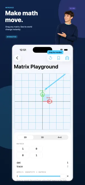 Linear Algebra : MatrixViz screenshot 1
