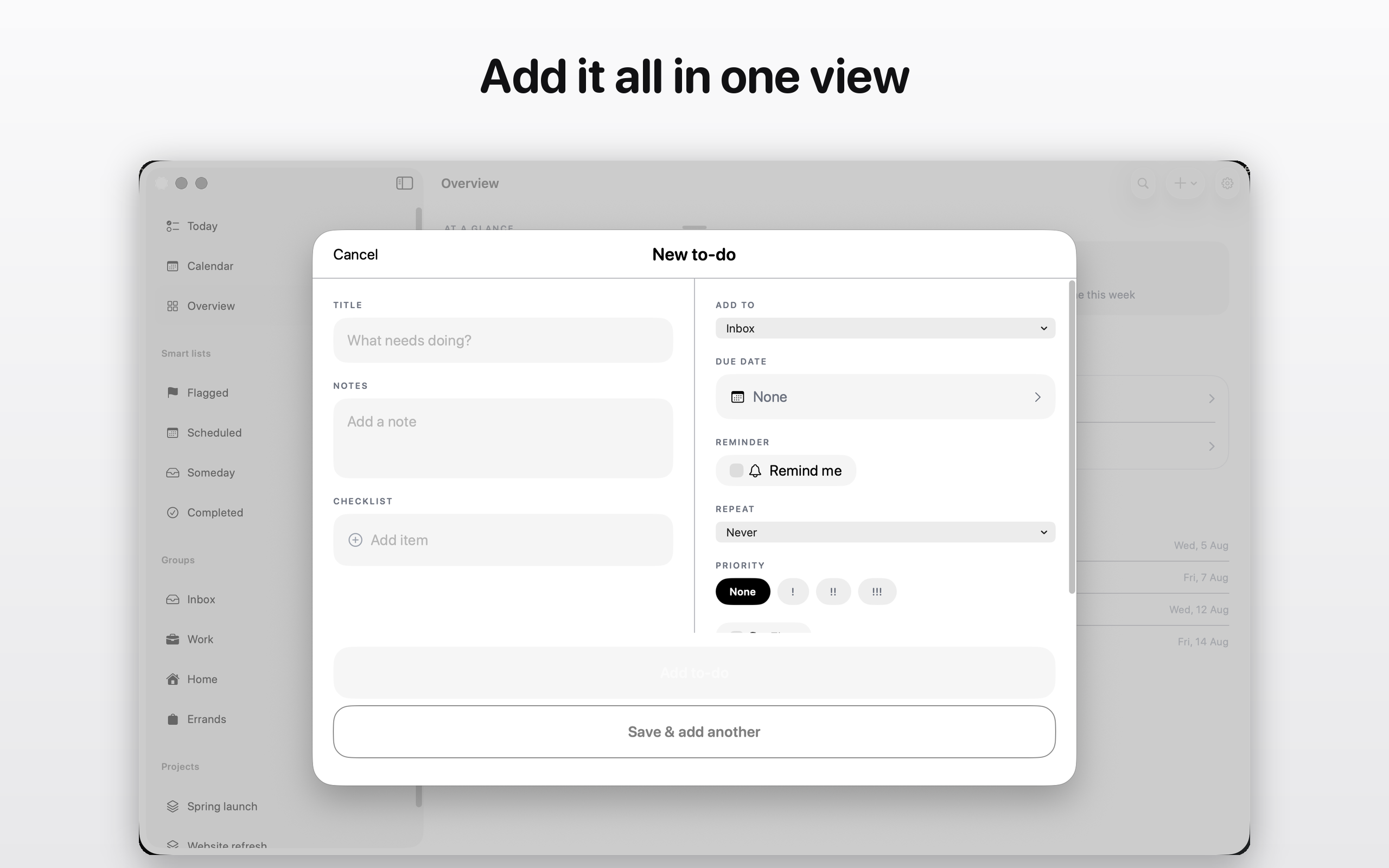 B&W To-Do screenshot 16