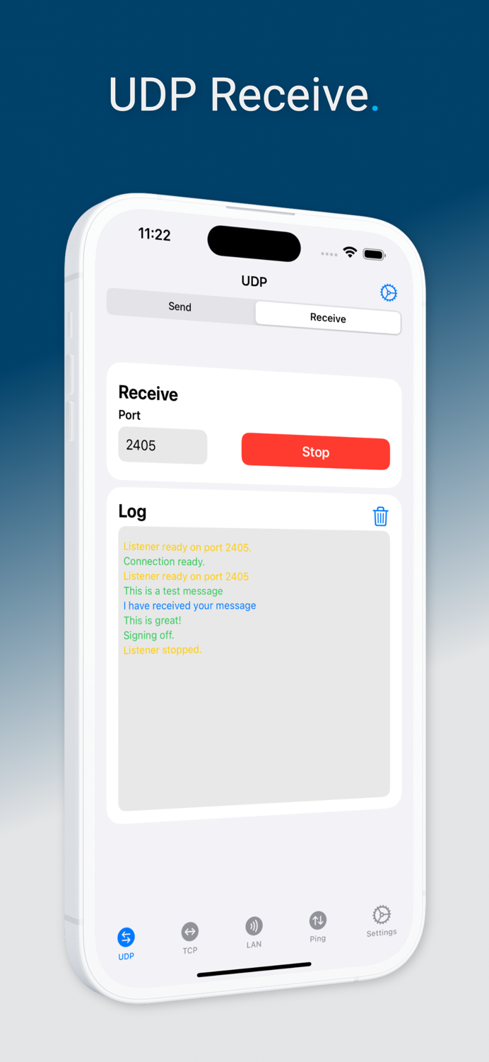 UDP TCP Network Utility
