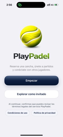 PlayPadel: Pádel Colombia iPhone screenshot