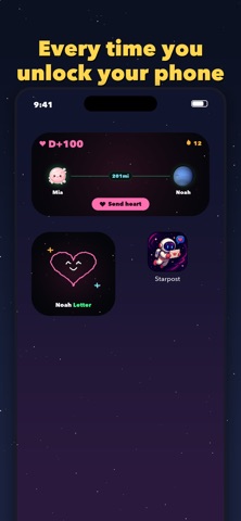 Starpost: Couple Widget·D-Day iPhone screenshot