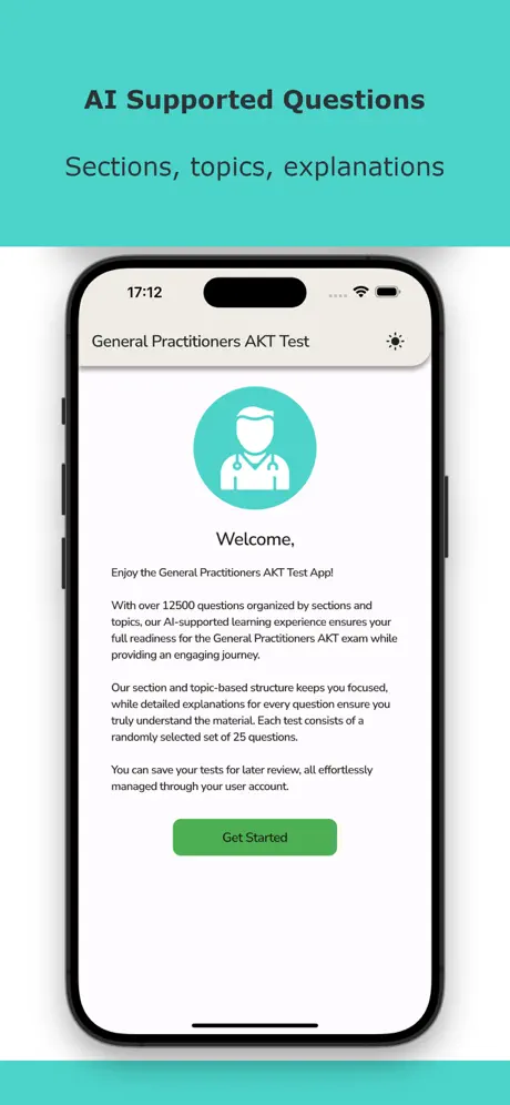 General Practitioners AKT Test Screenshot 2