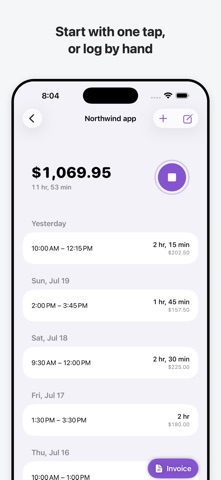 Time Tracker - Invoices Screenshot 3 of 5