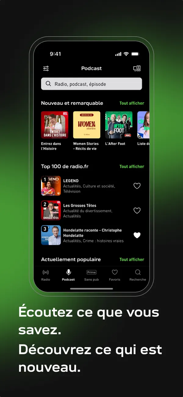 Screenshot #2 pour radio.fr - radio et podcast