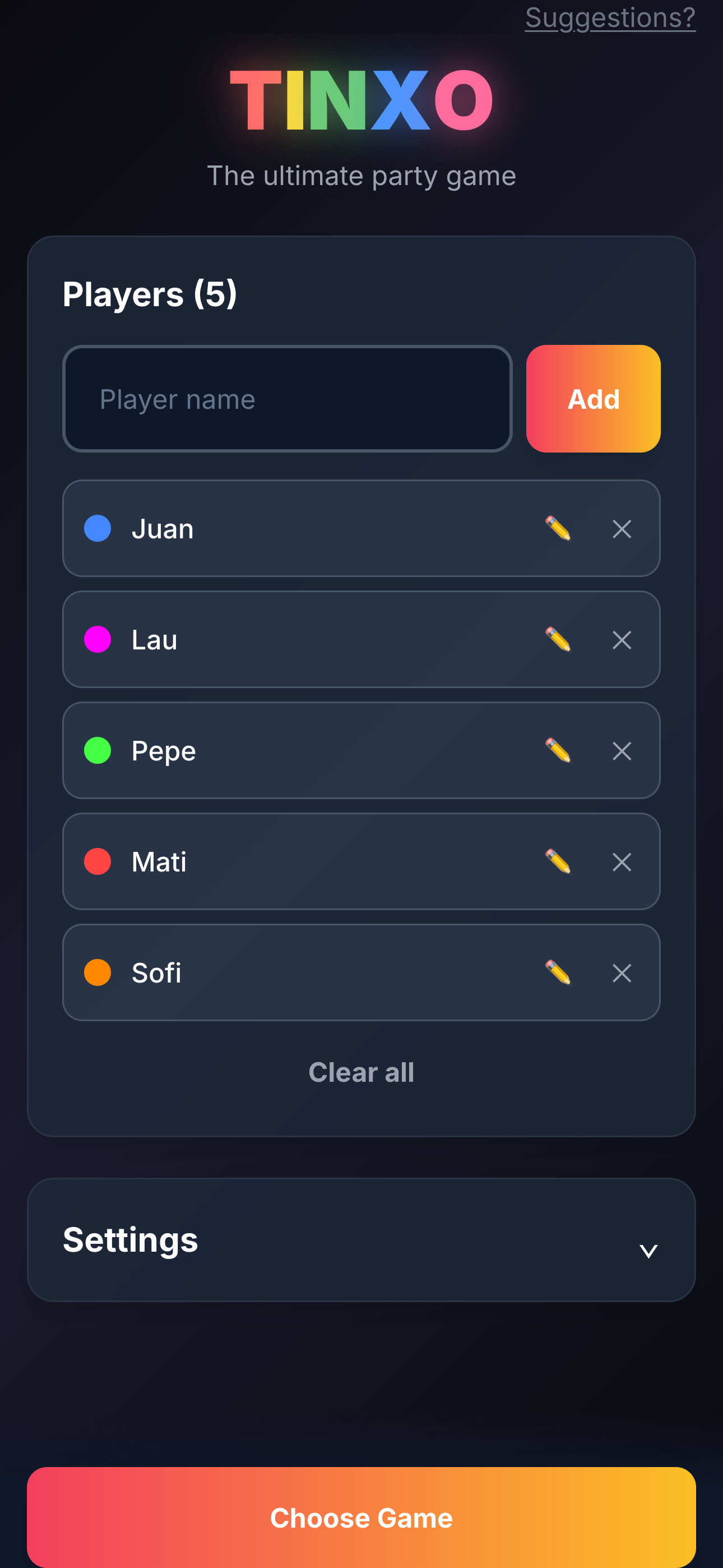 TINXO screenshot 2