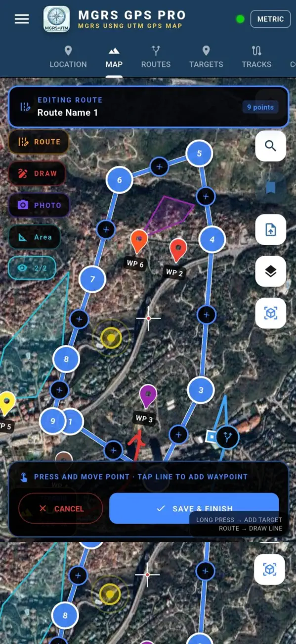Screenshot #3 pour MGRS & UTM GPS Maps PRO