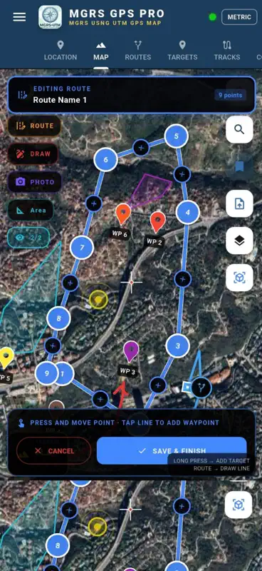 MGRS & UTM GPS Maps PRO screenshot 3 of 10