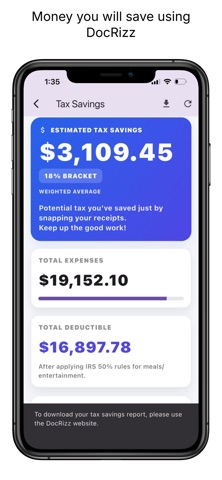 DocRizz: AI Receipt Scanner Screenshot 6 of 9