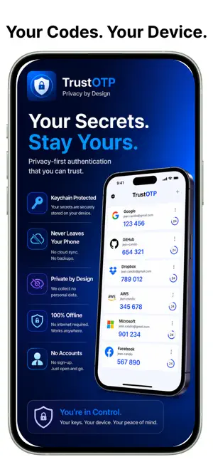 TrustOTP: 2FA Authenticator screenshot 2
