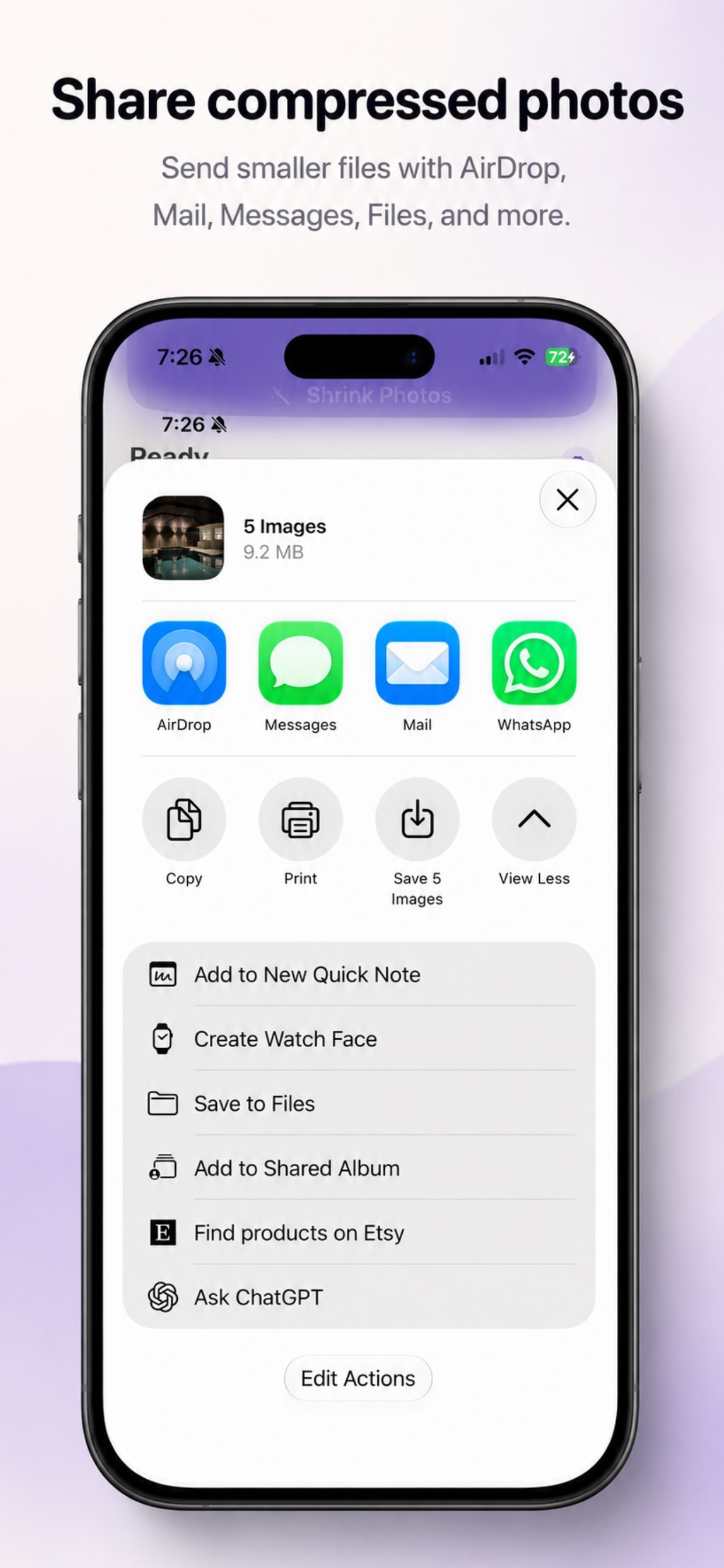 Shrink Photo Size screenshot 4