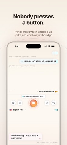 Franca: Live Voice Interpreter Screenshot 4 of 8