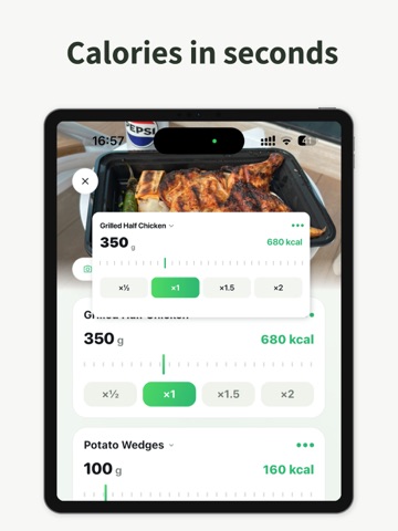 Peckish: AI Calorie Tracker iPad screenshot