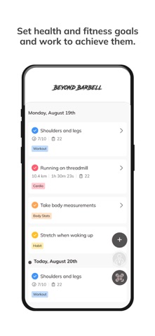 Beyond Barbell App screenshot