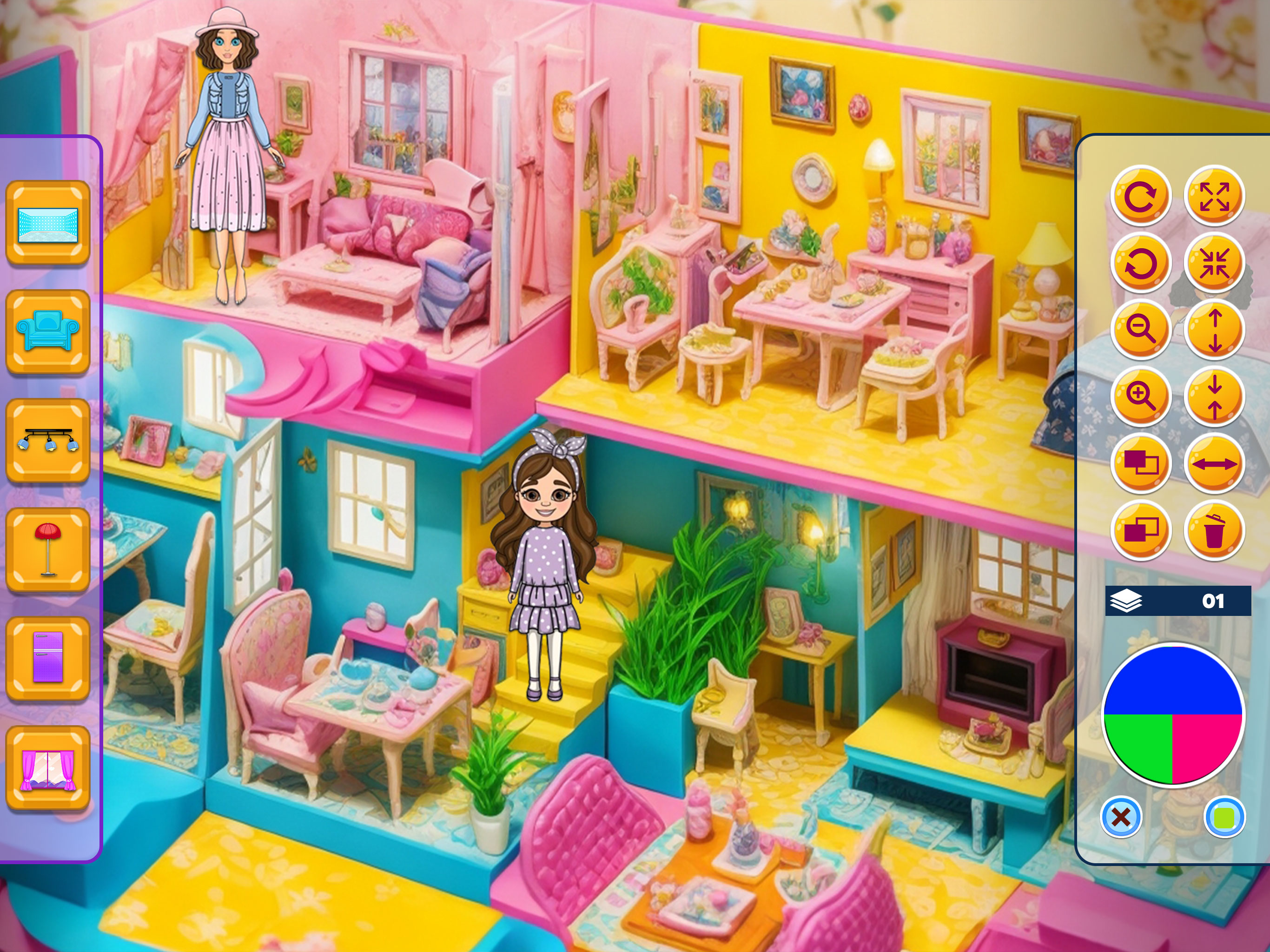 Doll Dream House Design Game