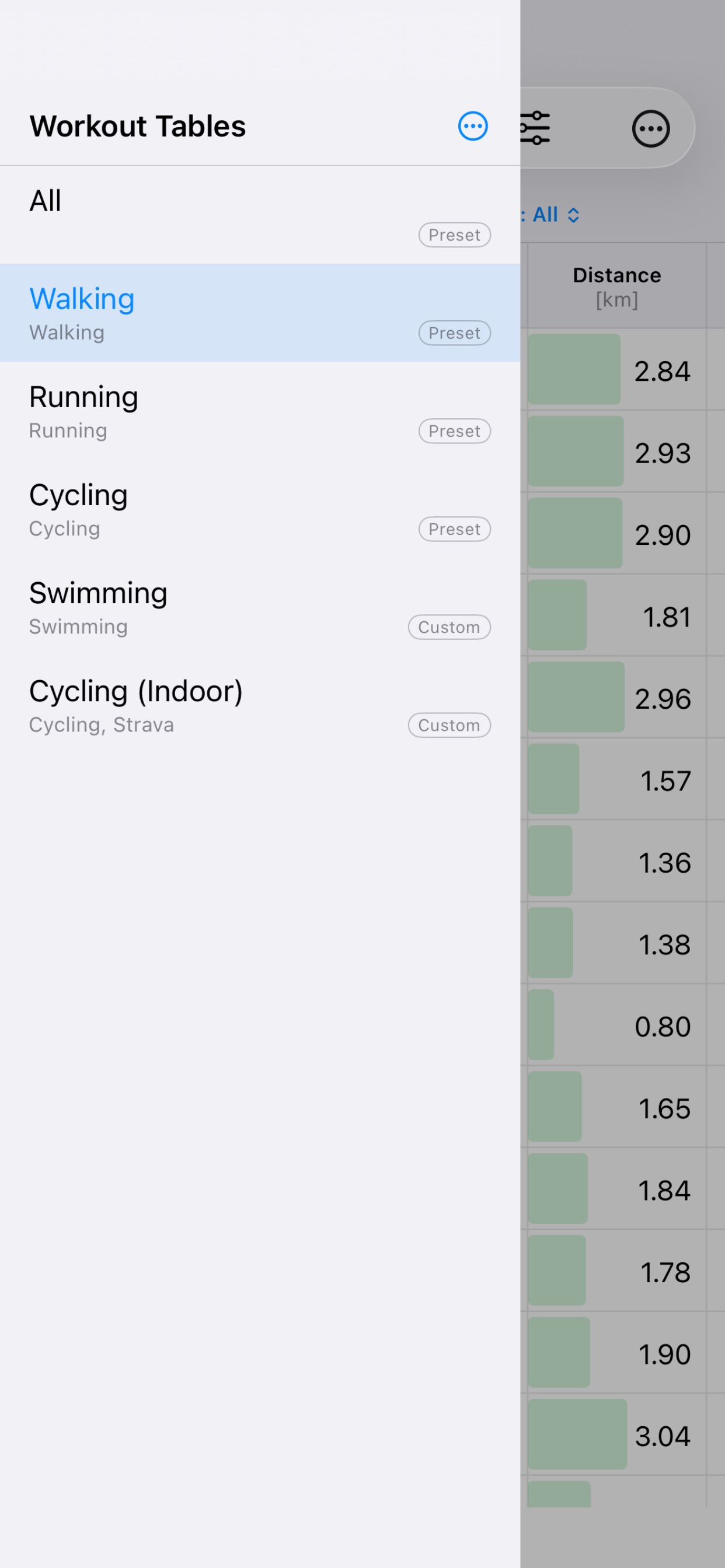 Screenshot 2 of Workout Tables