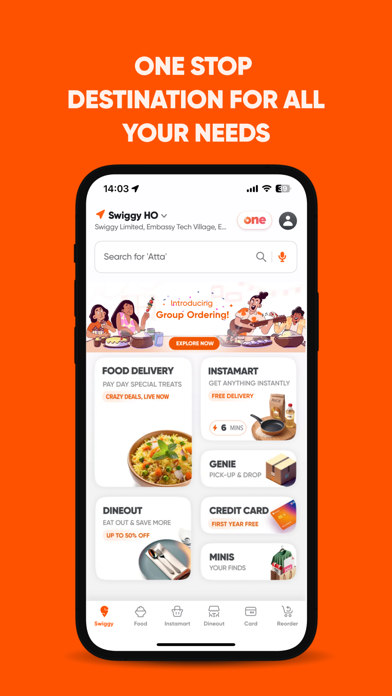 Swiggy: Food Instamart Dineout Screenshot