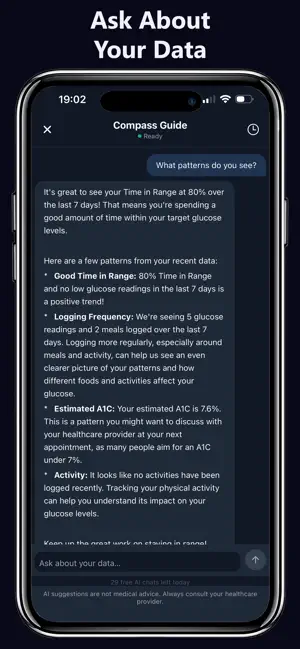 Glucose Compass: Diabetes Log screenshot 4