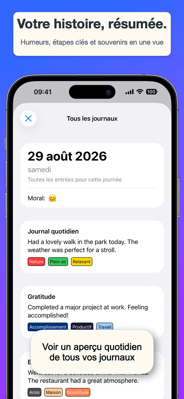 Screenshot #3 pour Journal Rapide - avec tags