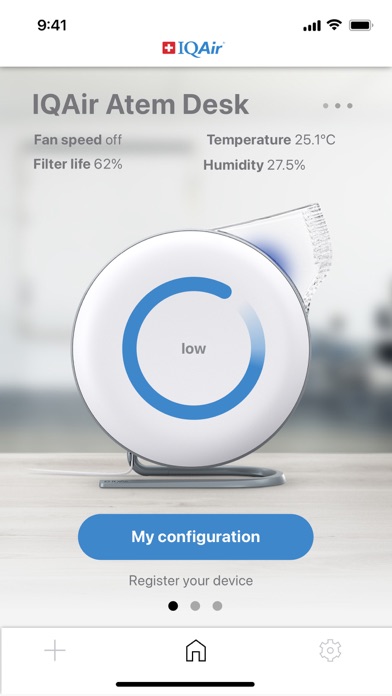 IQAir Atem Car & Desk Screenshot