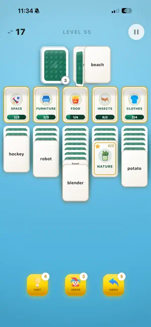 Word Sort: Solitaire Edition screenshot 3