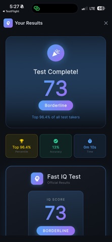 QuickIQTest screenshot