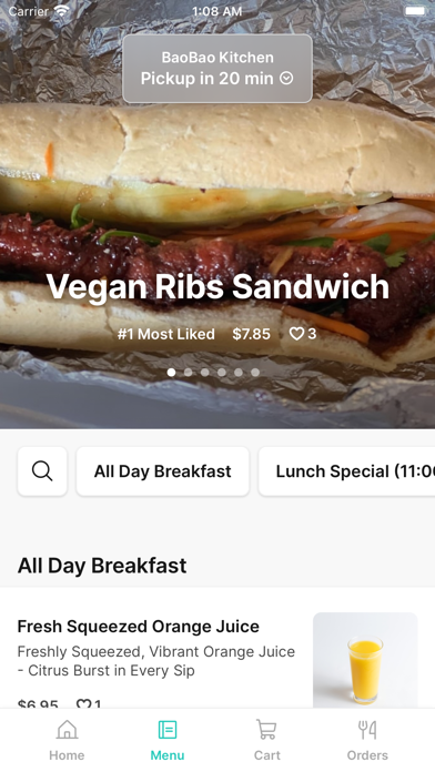 BaoBao Kitchen iPhone screenshot 2 - Food & Drink app