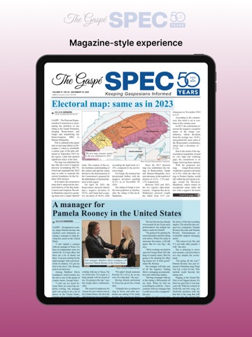 Gaspé Spec iPad screenshot