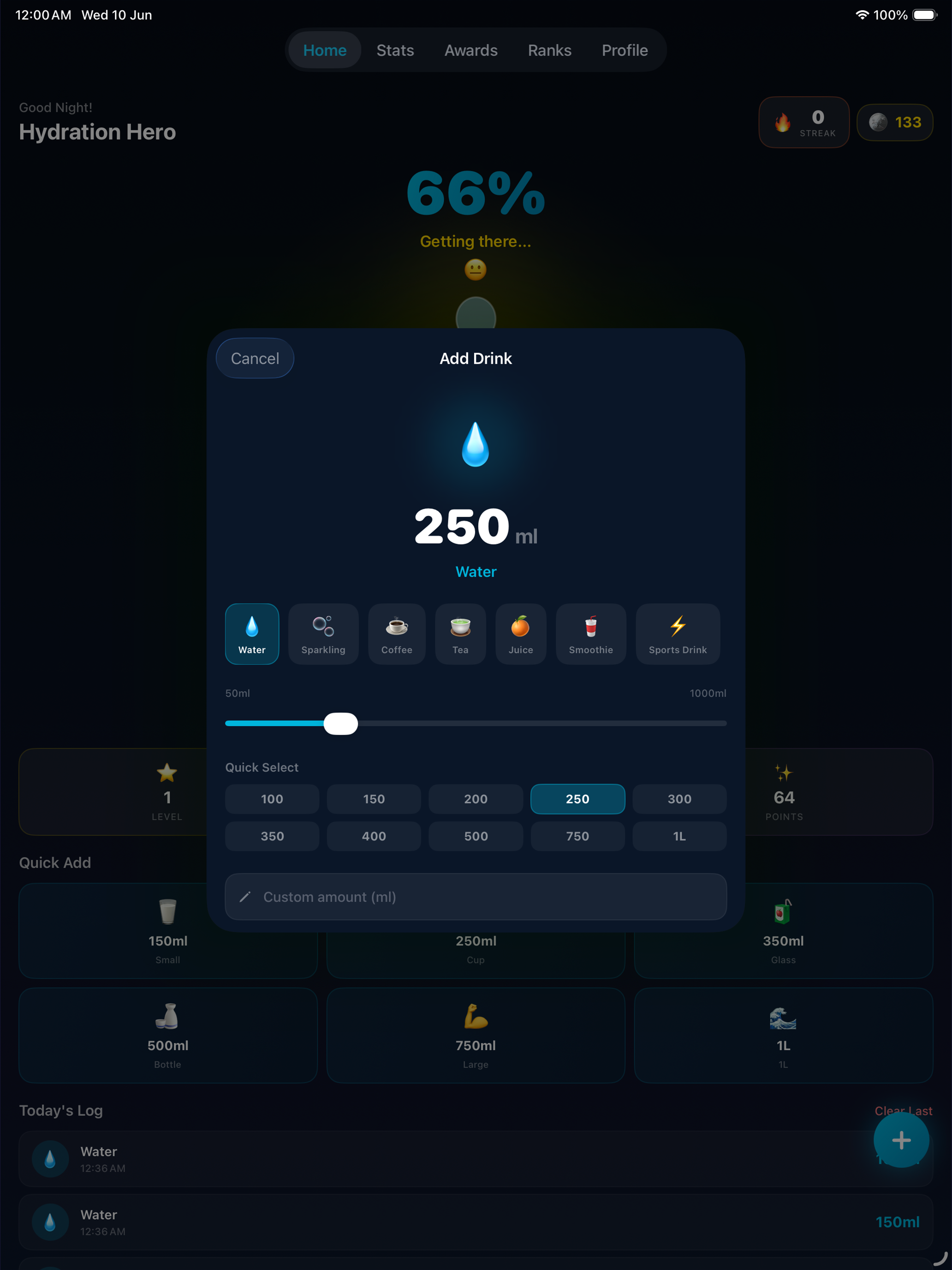 Watr Matr : Hydration Log screenshot 11