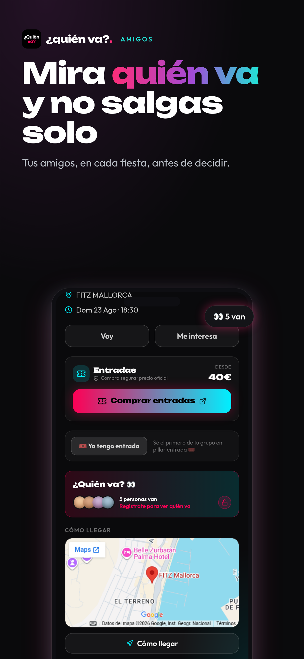 ¿Quién va? Fiestas cerca screenshot 3