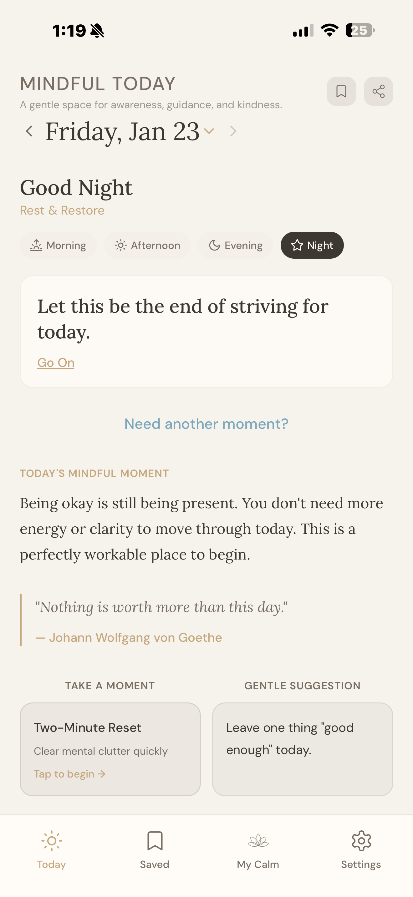 Mindful Today screenshot 2