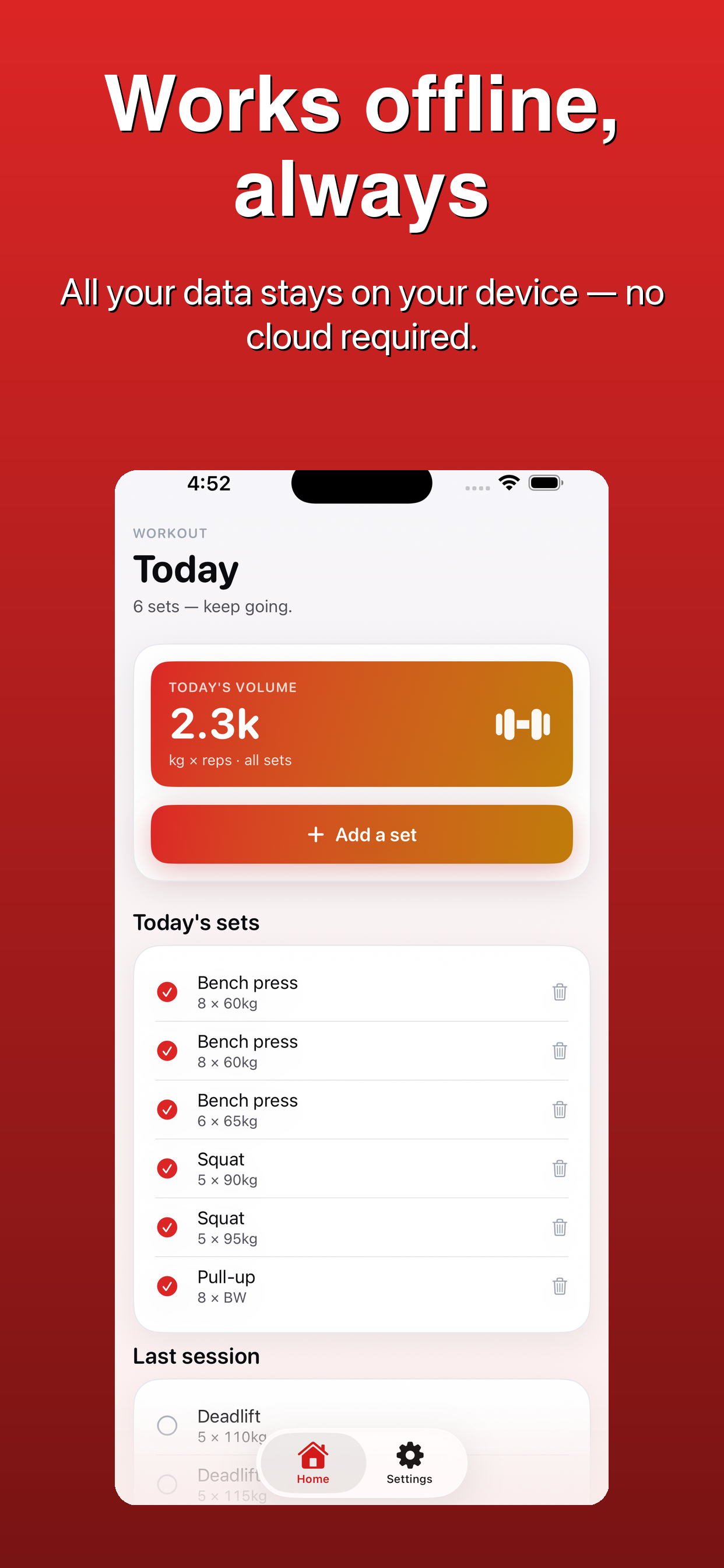 Workout Log - Gym Tracker