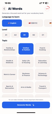 Dictation AI: Listen & Learn iPhone screenshot