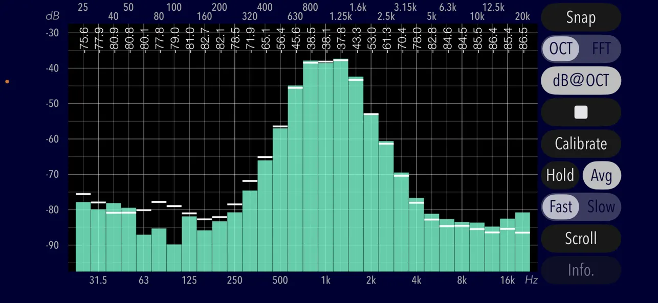 Screenshot #2 pour Audio Frequency Analyzer