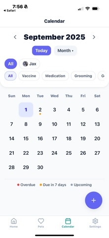 PawPlan Pet Care Manager screenshot