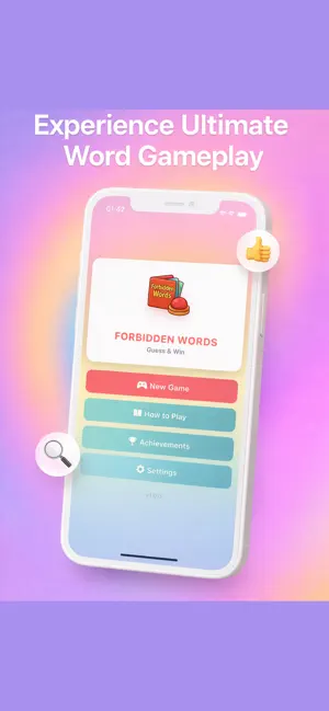 Forbidden Words - Guess & Win screenshot 1