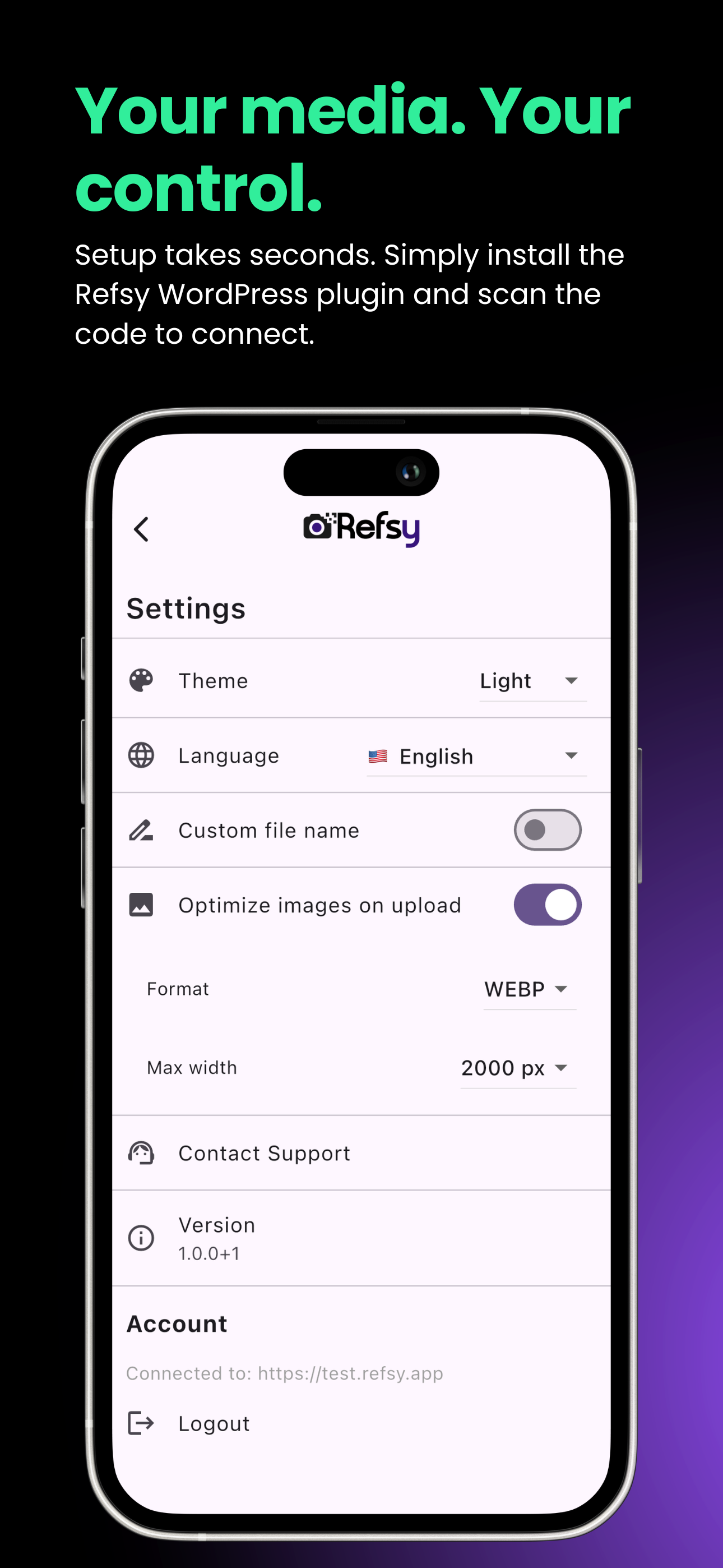 Refsy - QR WordPress Gallery