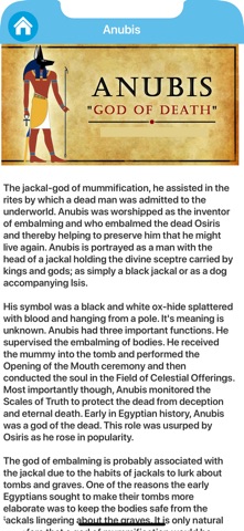 Egypt Mythology & Legends iPhone screenshot