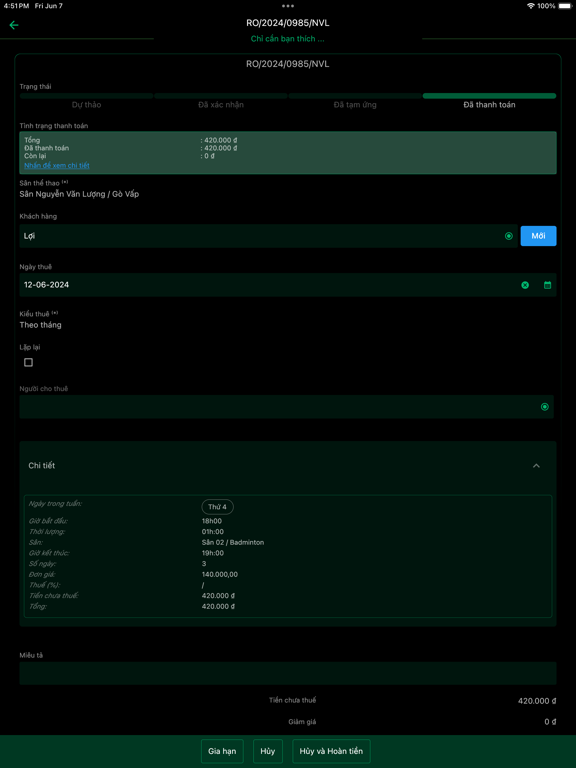 OneB - Tìm đặt sân thể thao iPad screenshot 5