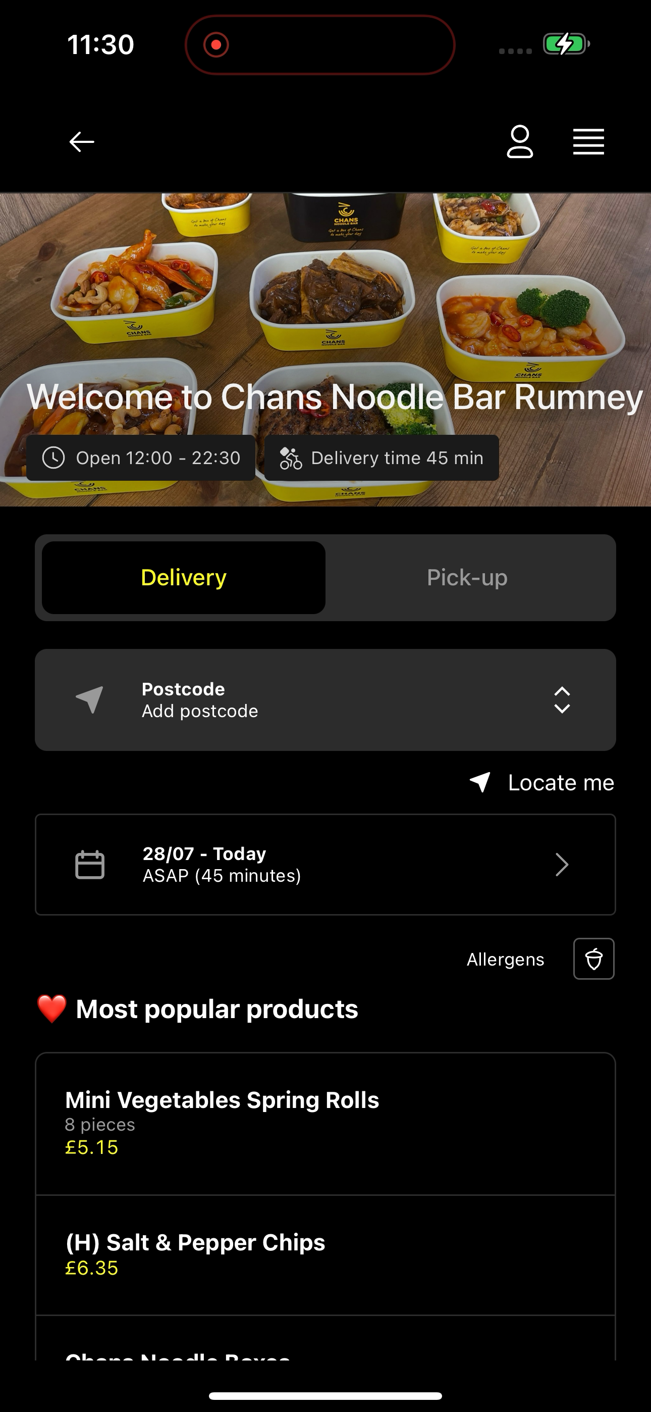 Chans Noodle Bar screenshot 2